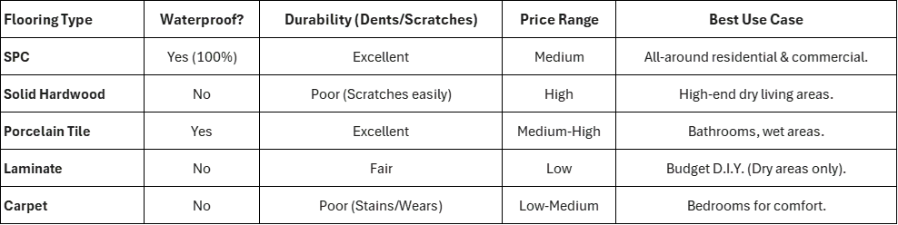 SPC flooring comparison
