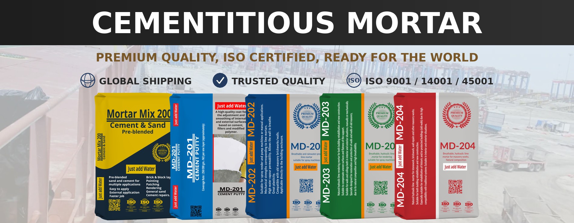 Cementitious Mortar - Premium Quality, ISO Certified