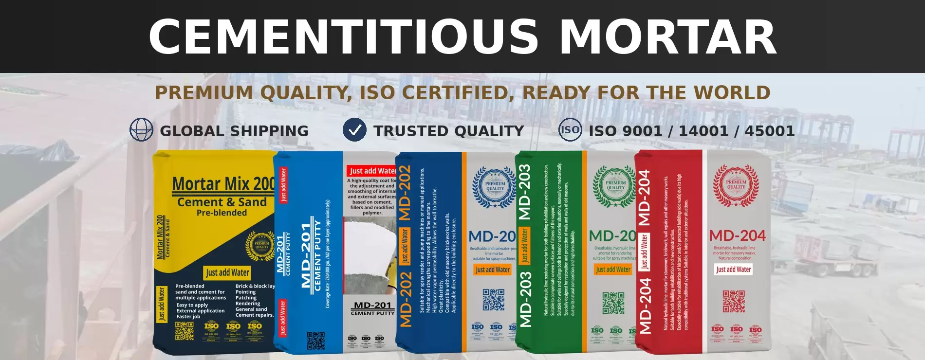 Cementitious Mortar - Premium Quality, ISO Certified